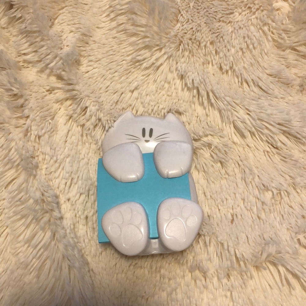 Cat sticky note holder
